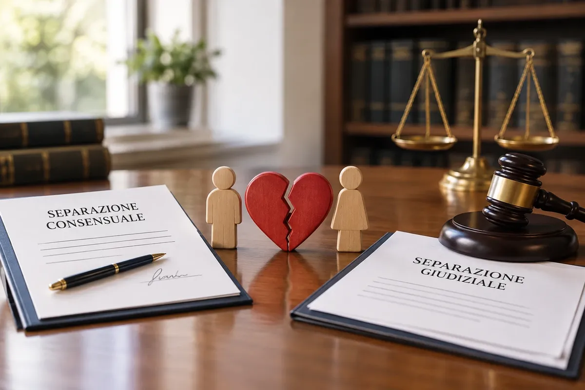 separazione consensuale o giudiziale